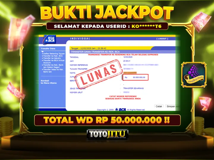 TOGEL HONGKONG JACKPOT PASTI DIBAYARKAN !