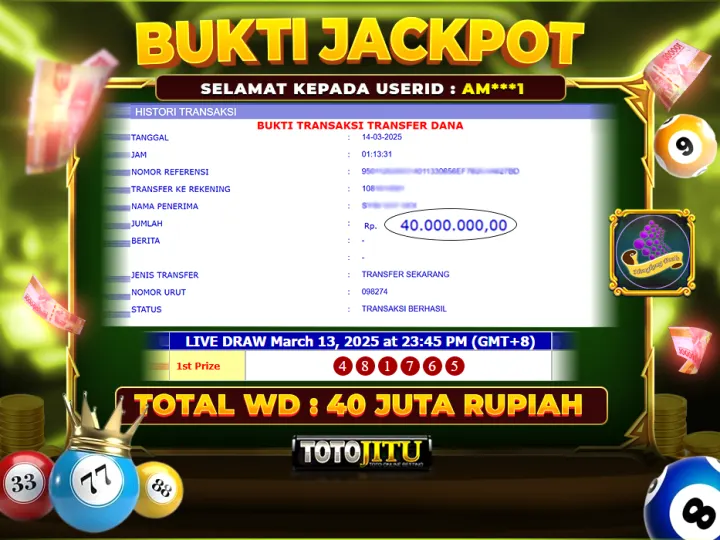TOGEL HONGKONG JACKPOT PASTI LUNAS !