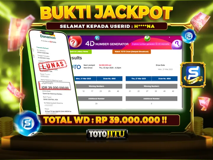 TOGEL SINGAPORE MEMBERIKAN JACKPOT SEBESAR-BESARNYA!!