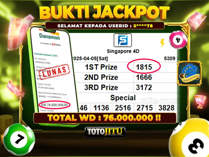 BERBURU JACKPOT SULTAN? TOGEL SINGAPORE TEMPATNYA!!