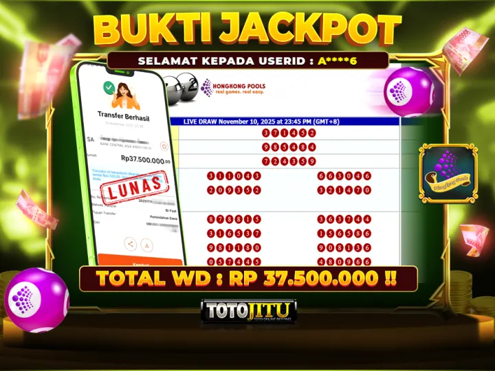 JACKPOT PASARAN HONGKONG , LANGSUNG DIBAYAR LUNAS !!