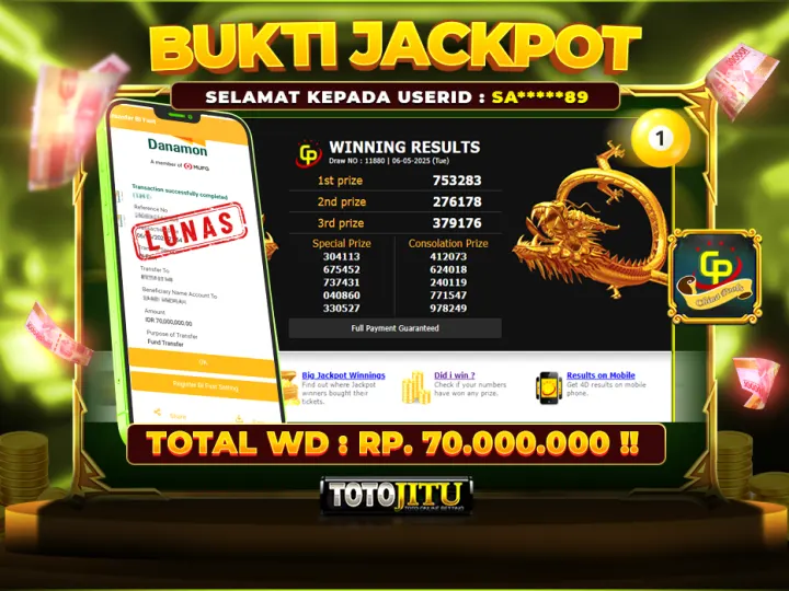 TEMBUS TOGEL CHINA , DUIT MENGALIR DERAS!
