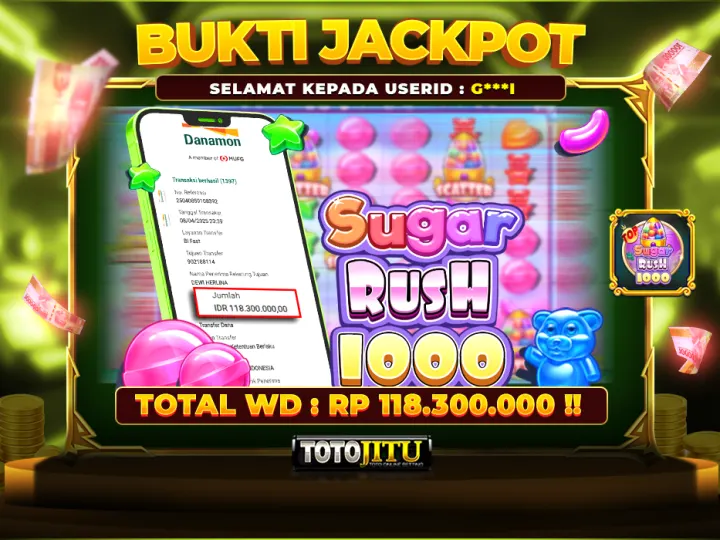 PUTARAN SUGAR RUSH 1000, JACKPOT LANGSUNG LUNAS TERBAYARKAN !