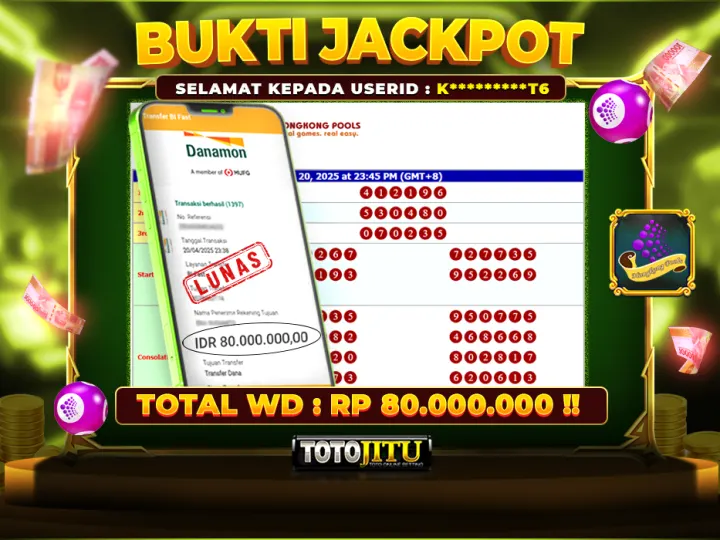 TOGEL HONGKONG  JACKPOT !! LANGSUNG DIBAYAR LUNAS !!!