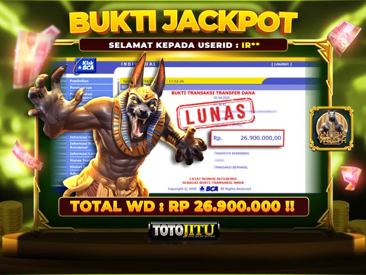 SERANGAN MAX WIN DARI ANUBIS DI BAYAR LUNAS !